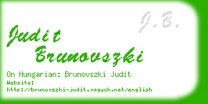 judit brunovszki business card